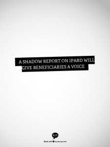 Participants defining the aim of a shadow report. ReciteThis