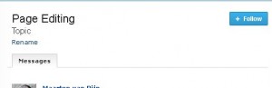 Selected topic and posts - option to Follow