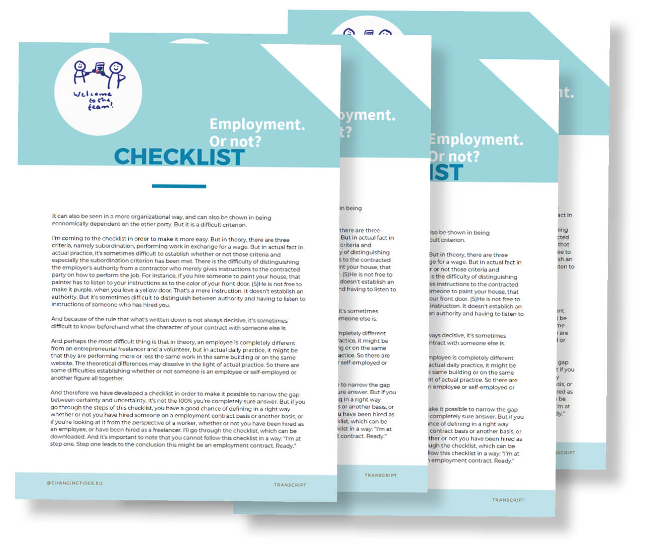 checklist transcript general_